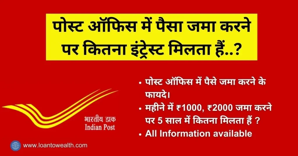 Post Office Me RD Par Kitna Interest Milta Hai Interest Rate